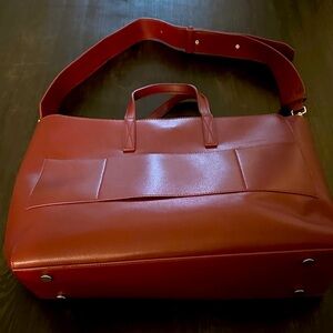 Calpak Burgundy Tote Bag